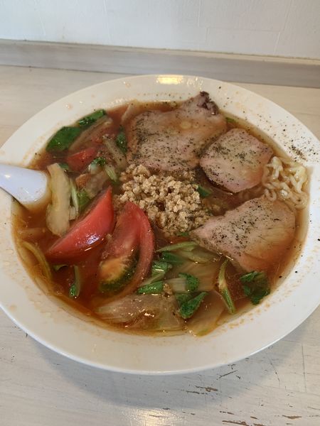 「トマトラーメン 1080円」@つむら家の写真