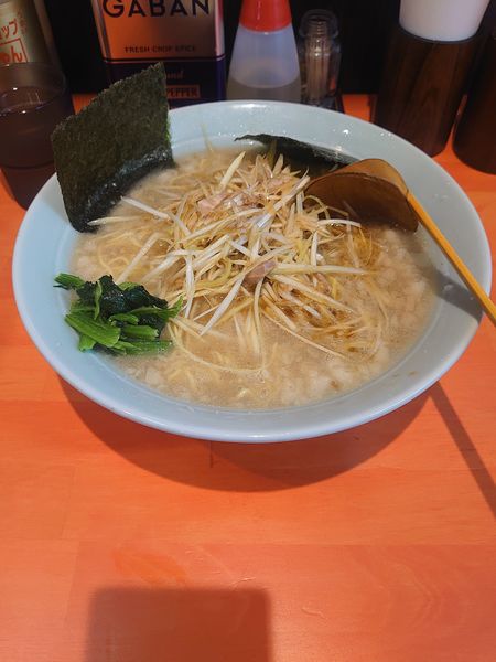 「ネギラーメン中盛り」@ラーメンショップ椿 春日部南桜井店の写真