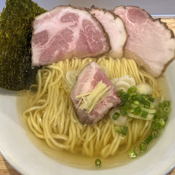 「上湯塩そば＋味麗豚チャーシュー」@中華そば ひしおの写真