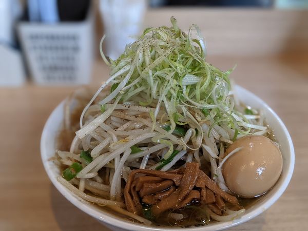 「限定　もやしラーメン」@麺屋 丈六 キーノ和歌山店の写真