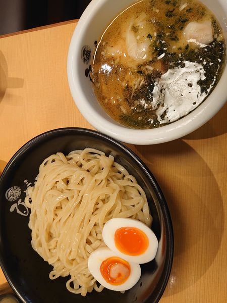 「つけ麺ひるがお盛り(1200円)」@塩専門 ひるがお 東京駅店の写真