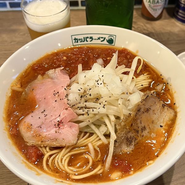 「とまとらーめん＋ハートランド」@らーめん ニューカッパの写真