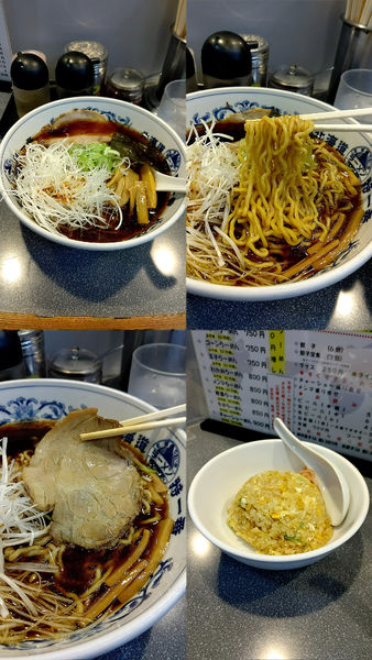 「『醤油ネギらーめん+半チャーハンセット(¥850+250)』」@北海道ラーメン 特一番の写真