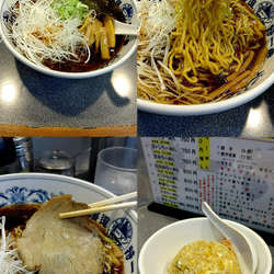 『醤油ネギらーめん+半チャーハンセット(¥850+250)』