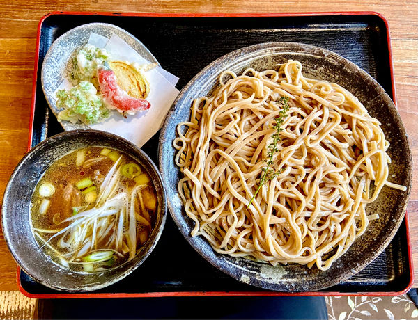 「秋ねぎの鴨つけ麺」@自然派ラーメン 花の季の写真