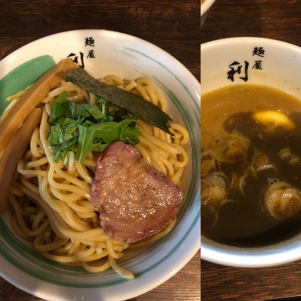 「濃厚つけめん:900円＋100円」@自家製麺 麺屋 利八の写真