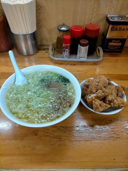 「塩半パーコー 別盛り 薬味多め」@珉珉の写真