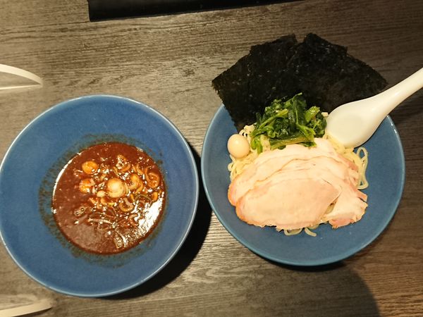 「【限定】鰹豚骨つけ麺」@カニトン 東神奈川店の写真