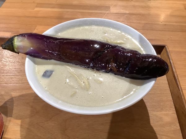 「ナスポタラーメン　880円」@ふるさとゴハン食堂の写真