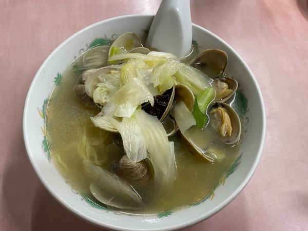 「アサリタンメン（土曜日限定）680円」@中華 メモリーの写真