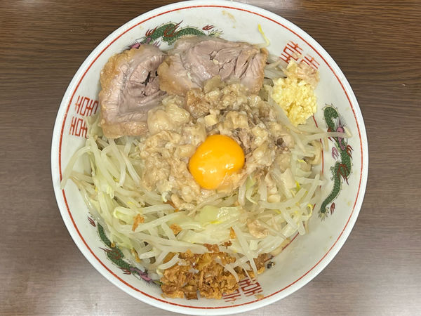 「小ラーメン+汁なし」@ラーメン二郎 横浜関内店の写真
