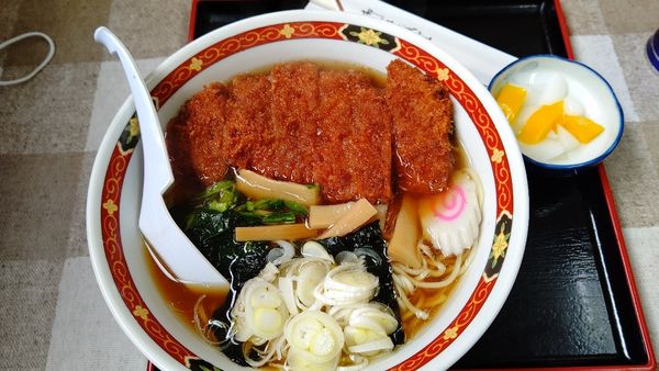 「とんかつラーメン 700円」@お食事処 たぐち‎の写真