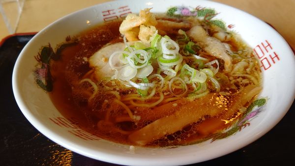 「白エビしょうゆラーメン５５０円」@道の駅 新湊 テイクアウトコーナーの写真