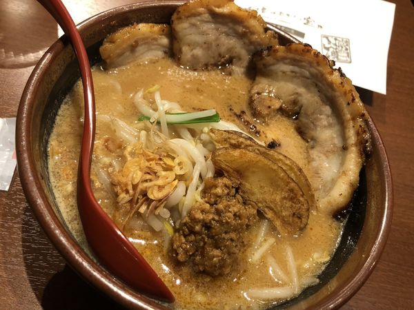 「北海道味噌味噌漬け炙りチャーシュー麵」@麺場 田所商店 江戸NORENの写真