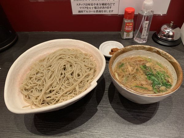 「鴨南蛮つけ麺  新蕎麦変更＋100円」@ラーメン大至の写真