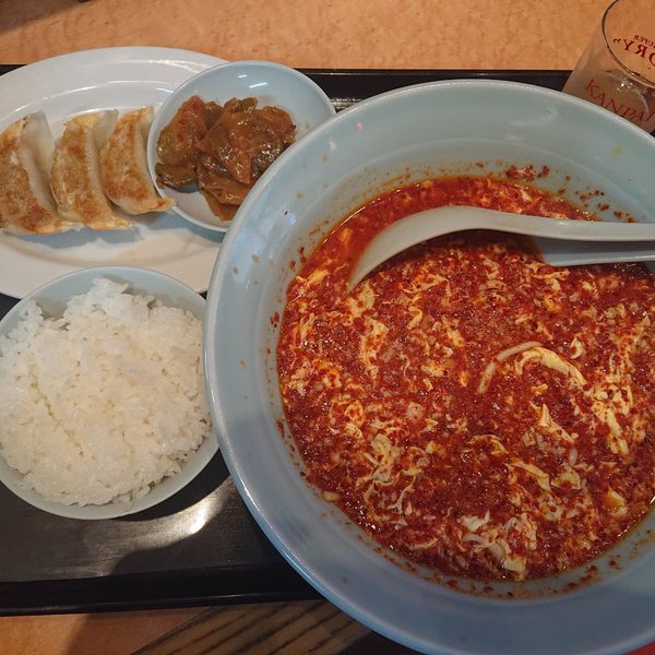 「Bセット1060円(メチャ辛)、ドライゼロ350円」@元祖ニュータンタンメン本舗 本店京町店の写真