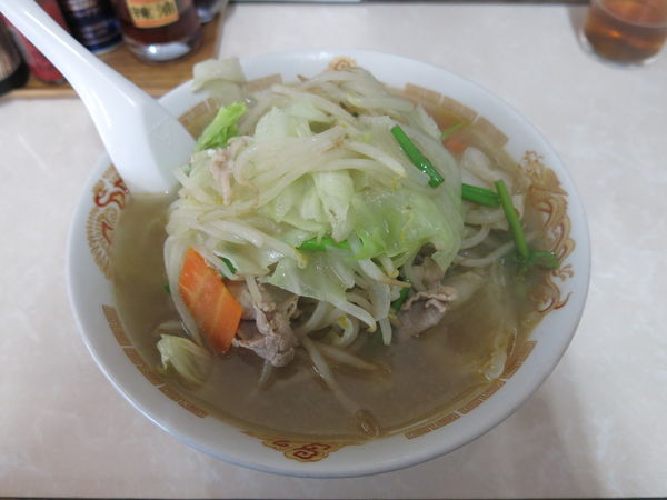 「タンメン+大盛り:600円+100円」@廣洲園の写真