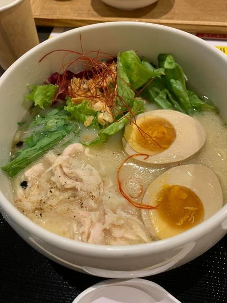 「味玉鶏白湯塩ラーメン」@鶏白湯らーめん 自由が丘蔭山 有明ガーデン店の写真