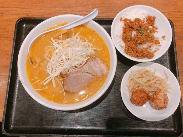 「味噌ラーメンセット」@ラーメン 嘉祥の写真