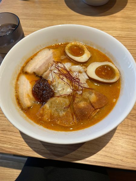 「特製海老ラーメン（麺大盛）」@SHRIMP NOODLE 海老ポタの写真