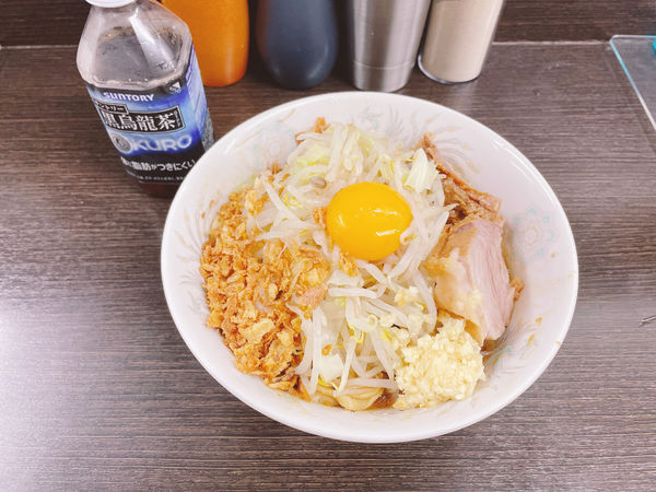 「小ラーメン汁なし」@ラーメン二郎 川越店の写真