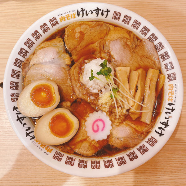 「肉煮干しそば」@肉そば けいすけ 錦糸町店の写真