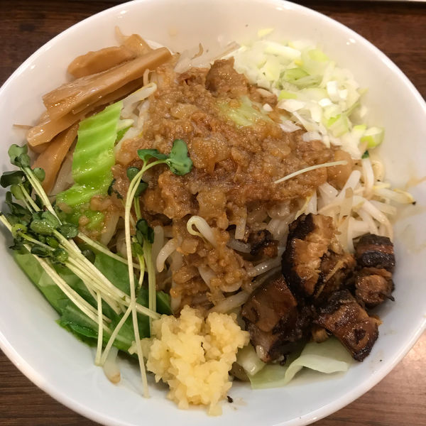 「まぜそば」@つけめんTETSU 御徒町ラーメン横丁店の写真