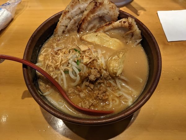 「北海道味噌ラーメン（1100円）」@麺場 田所商店 池上店の写真