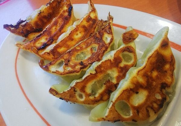 「Ｂランチ550円／選べる餃子・ハーフ&ハーフ」@幸楽苑 長井店の写真