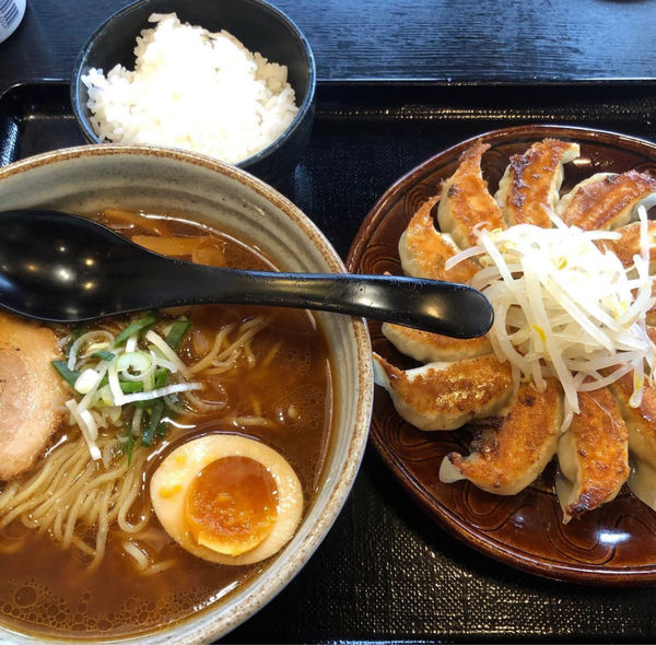 「餃子ラーメンセット(味噌)」@五味八珍 川島田店の写真