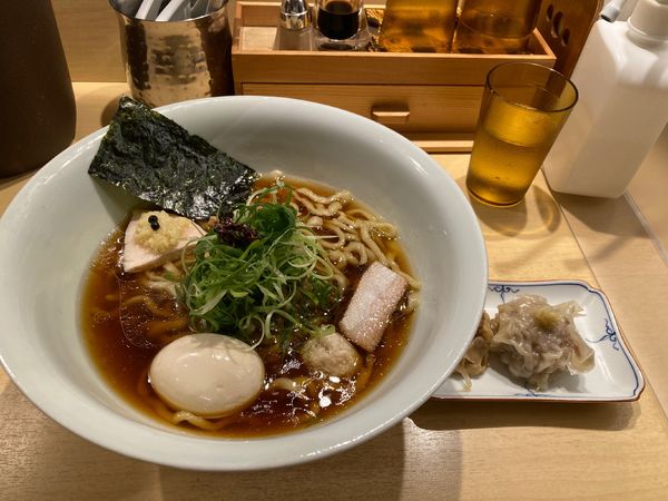 「味玉醤油　焼売」@饗 くろ㐂の写真