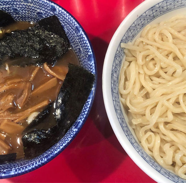 「釜揚げつけ麺　+メンマトッピング」@自家製中華そば 勢得の写真