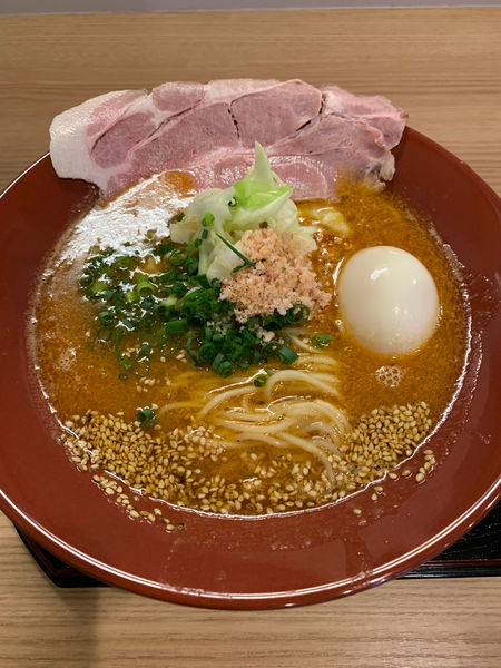 「海老味噌らーめん味玉トッピング」@えびそば金行 つくば店の写真