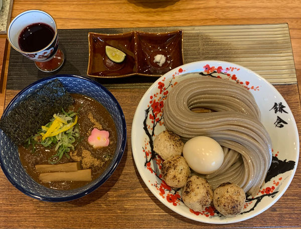 「つけ麺 1950円 【並盛･味玉･つくね･焼売追加】」@中華蕎麦 沙羅善の写真