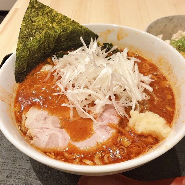 「地獄ラーメン（辛め）」@超純水採麺 天国屋の写真
