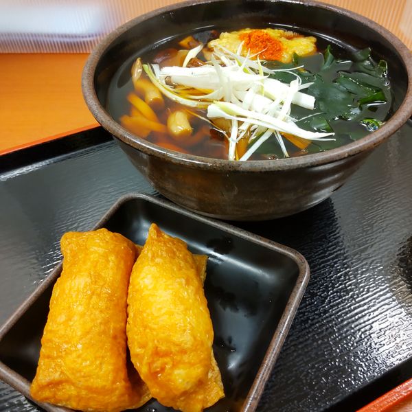 「【季節限定】きのこ南蛮（￥570）＋わかめ（クーポン）」@ゆで太郎 蒲田中央通り店の写真