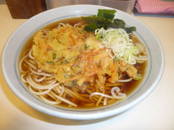 「かき揚げ天そば」@爽亭 国分寺店の写真