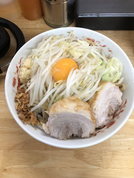「小豚〔豚2枚〕＋汁なし」@ラーメン 登良治郎の写真