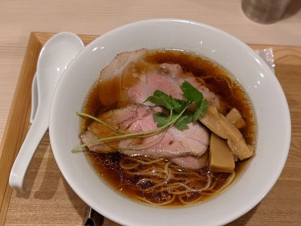 「地鶏醤油ラーメン」@なにわ麺次郎 然の写真