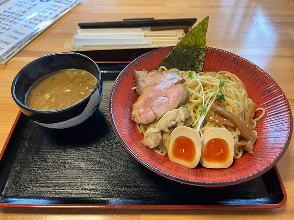 「濃厚鶏白湯つけ麺1.5玉大盛り850円」@つけ麺らー麺 まる中の写真
