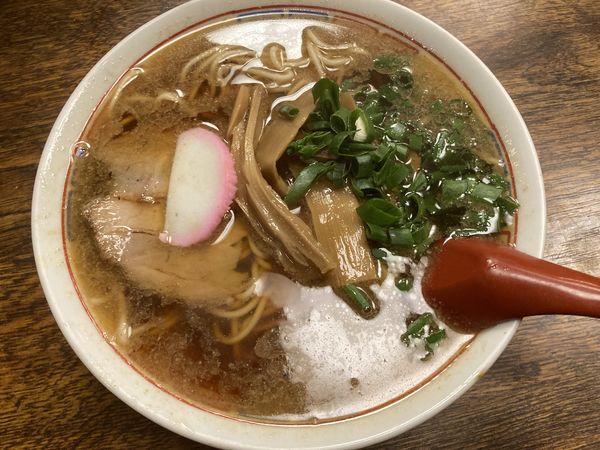 「中華そば¥600+瓶ビール¥500」@更科 本店の写真