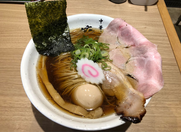 「特製中華そば 大盛」@中華そば 葵の写真