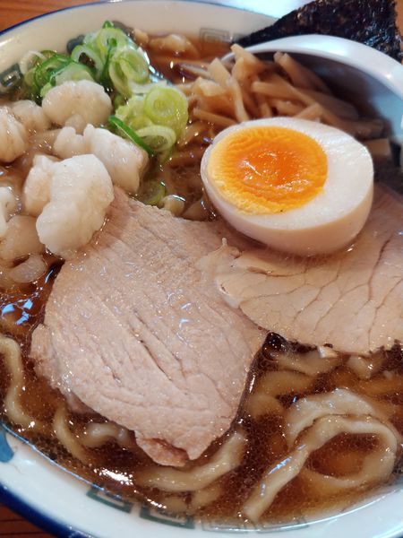 「中華そば 小盛・身入り」@ケンチャンラーメン 山形の写真