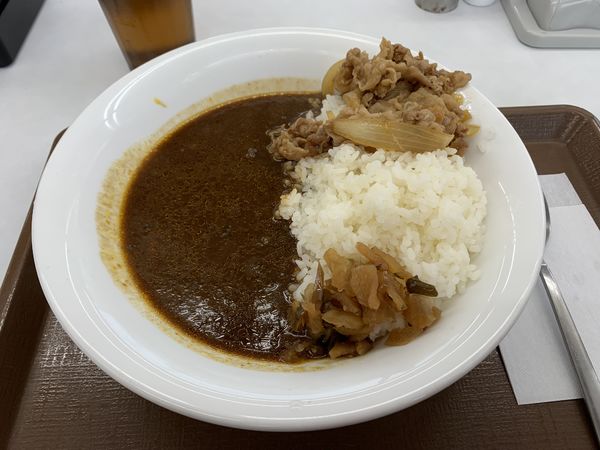 「牛カレー並（650円）」@すき家 流山店の写真