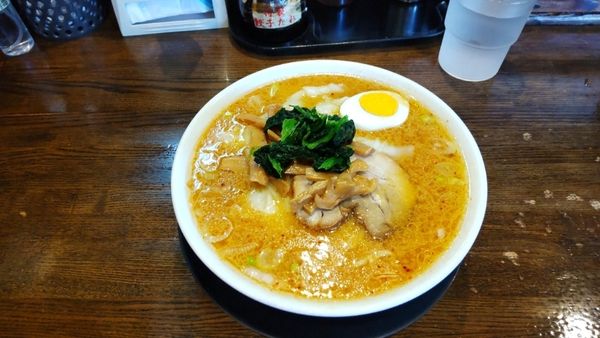 「味噌ワンタン麺」@中華そば 光来の写真