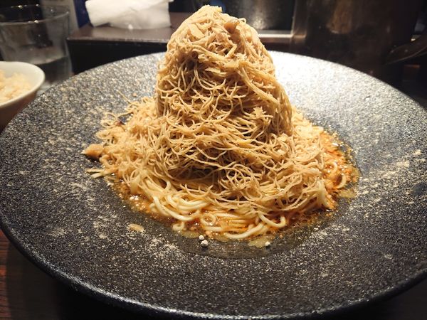 「【限定】生搾りまぜモンブラン（１２００円）」@麺屋武蔵 武骨の写真