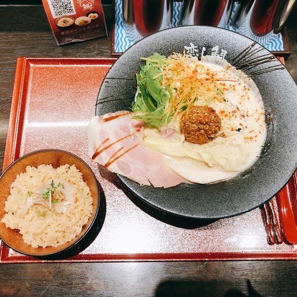 「鯛担麺+鯛飯」@恋し鯛の写真
