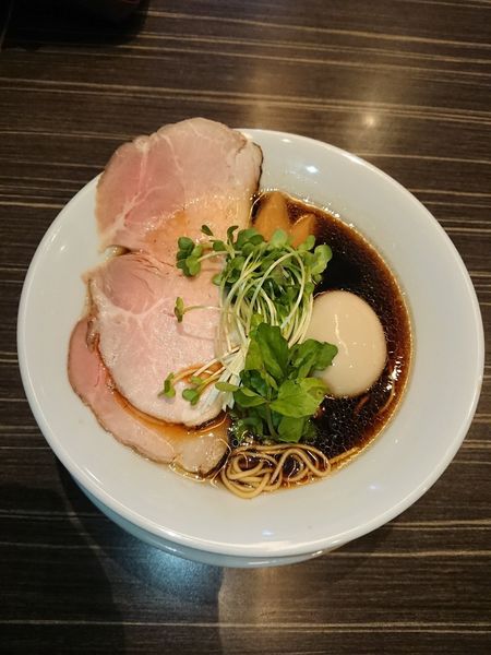 「熟成醤油 味玉付き 1200円」@中華蕎麦 三藤の写真