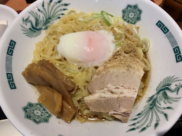 「汁なしラーメン(油そば)」@日高屋 江古田南口店の写真