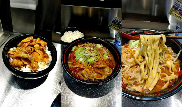 「『紅らーめん+ライス 中(¥850+100)』」@麺創研 紅 府中の写真